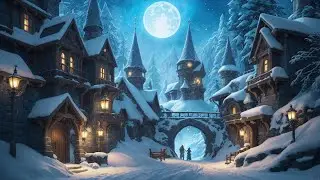Dark Winter Whispers - Mystery Music for Frosty Nights in Veiled Night Town