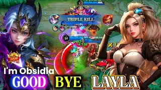 GOODBYE LAYLA GOLD LANE! THIS IS META OBSIDIA BUILD CAN DESTROY META HEROES - OBSIDIA MLBB