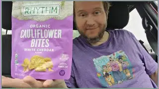 Rhythm super foods White Cheddar Cauliflower Bites Dehydrated Snack vegan keto paleo