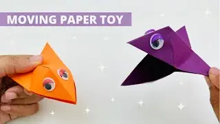 Paper Puppet Toy / How to Make fidget toy With Paper At Home / Paper Craft / Moving Paper Toy