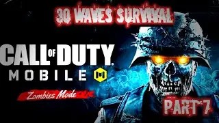 Call Of Duty Mobile Zombie Mode challenge 30 waves survival Part 7 😨😨😨