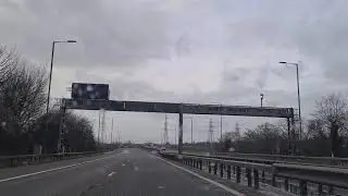 England Driving on Motorways A38(M), M6 and M5 West Midlands Commute
