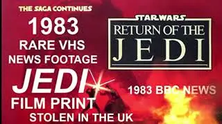 1983 VHS RECORDING BBC NEWSROUND NEWS TV PROGRAM STARWARS RETURN THE JEDI FILM  PRINT STOLEN IN UK