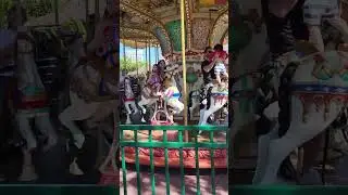 Carousel and people spinning fast - Disney Springs
