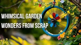 🏡 Whimsical Garden Wonders from Scrap 🌺Easy Upcycled Art with a Folk Twist 🎨