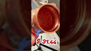 Pure copper water bottle | 32oz | free sleeves & bag