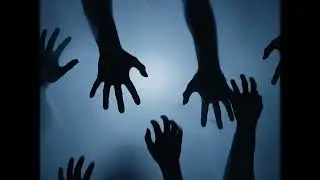 Creepy Hands in the Mist ✋ | Horror Window Projection Loop | Halloween Ambience