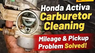 Honda Activa Carburetor Clean at Home | Easy Step by Step#activa 