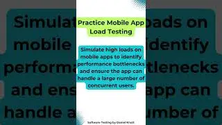 Practice Mobile App Load Testing #softwaretesting #mobiletesting