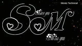 S.M Name Status editing/ fire name video editing alight motion / love status 🥰/ Treding #trending.