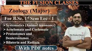 Systematics (Animal taxonomy) | Zoology Lec - 1 | With Pdf notes