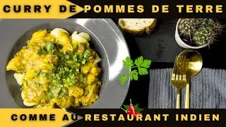 Comment Préparer Curry de Pommes de Terre Comme au Restaurant Indien  Style Puri Aloo Curry