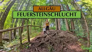 Feuersteinschlucht Bernbeuren im Allg&auml;u - Wandern mit Kindern 4K