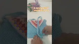 A very beautiful crochet sling bag .#shorts #viral #youtubeshorts