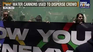 Anti-Olympics protest turns violent in Milan as police probe rail sabotage fears