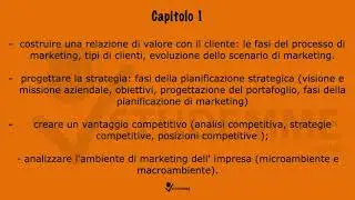 Riassunto Marketing Unipi Corciolani Matteo: fasi del processo di marketing