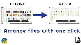 Arrange files on PC with one click | Python Automation | Download Link in description