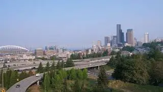 Seattle Downtown Highway Free Stock Footage