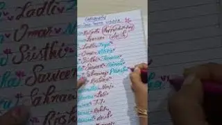 live subscribers name writing ✍️ 🙌