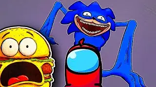 MINI AMONG US CREWMATE VS SHIN SONIC!!! 😱😱  (Reaction)