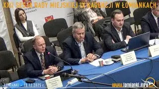 XXII Sesja Rady Miejskiej w Łomiankach / Budżet Gminy Łomianki 2026 / 2025 12 18 / www.lomianki.info