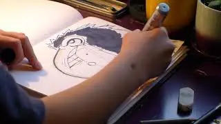 Drawing comic character Dennis the Menace from The Beano in Time-Lapse