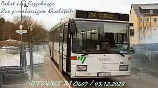 (Videos/MITFAHRTEN) Mit dem O407 am 03.12.2025 durch Kälte, und bisschen Schnee! | Special