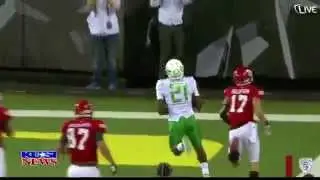 Royce Freeman makes collegiate debut for University of Oregon Ducks
