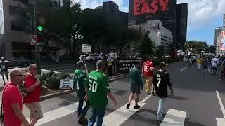 Bloodstained Men outside the Superdome