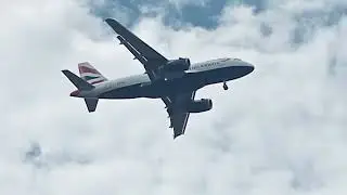 BA A319 (G-EUPS) flies into Belfast (BHD) 31/05/2024