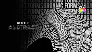 mTitle Abstract FCPX Plugin - Modern Typography Patterns Plugin Exclusively For Final Cut Pro X