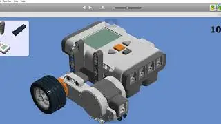 Сборка модели робота Lego Digital Designer