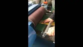 How to grind the joint of the flat belt?