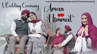 Aman Singh  Weds Himmat Kaur Wedding Ceremony Live Streaming Sham Chourasi Madhipur Adampur, Punjab,