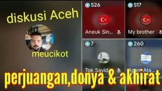 diskusi Aceh meucikot perjuangan,Donya & akhira