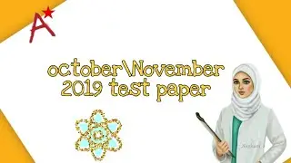 CIE IGCSE | 0620/21 October/November 2019 test paper(chemistry)