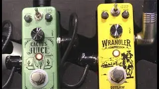 NAMM '18 - Outlaw Effects Wrangler Compressor, Cactus Juice Overdrive & Eldorado Echo Demos