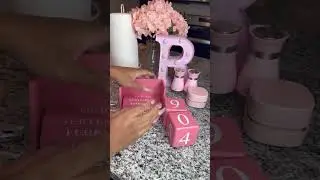 Pink Date Blocks! Office decor