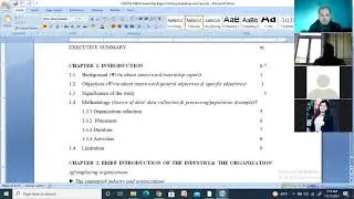 Internship Report Writing