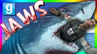 MECHANICAL JAWS CHALLENGE | Gmod Jaws Shark Mod (Shark Attack Mini-Game)