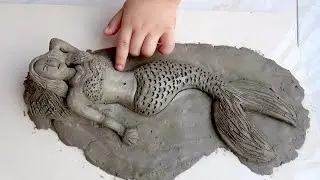 EASY CLAY ART SCULPTURE DIY - Make Awesome Clay Mermaid