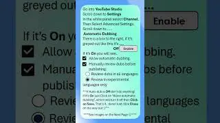 Disabling Auto Dubbing#How to Disable Auto Dubbing, #Disable Auto dubb, #Enable Auto Dubbing