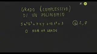 Grado complessivo di un polinomio