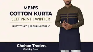 Men Unstitched Kurta | Cotton Self PrintWinter Kurta Fabric | Premium Quality