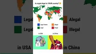 Cryptocurrency Legal Status by Country (2025) 📊 #bitcoin #crypto #investments #finance