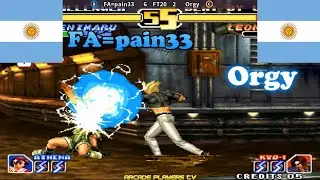 The King of Fighters '99: Millennium Battle ➤ FA=pain33 (Argentina) vs Orgy (Argentina)