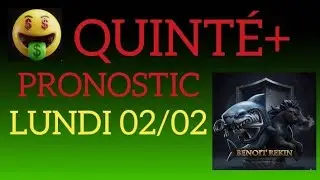 PRONOSTIC PMU QUINTE DU JOUR LUNDI 2 F&Eacute;VRIER 2026