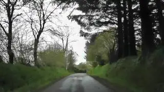 Driving Through The Forest of Duault From Kerbern&egrave;s To Ty Toul, Brittany, France 7th May 2012