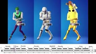 Fortnite Snare Solo Emote w/ Sheet Music Transcription