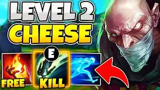 FREE SINGED LEVEL 2 CHEESE STRATEGY! GUARANTEED FIRST BLOOD (IGNITE + GHOST CHEESE)